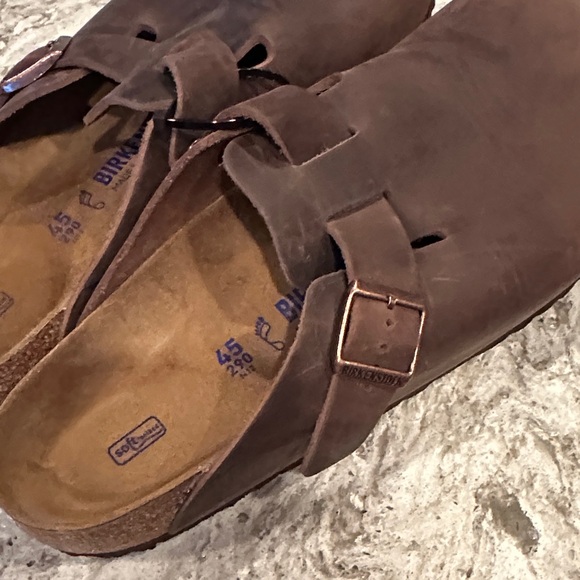Birkenstock Men's Chocolate Leather Shoes - Picture 4 of 5